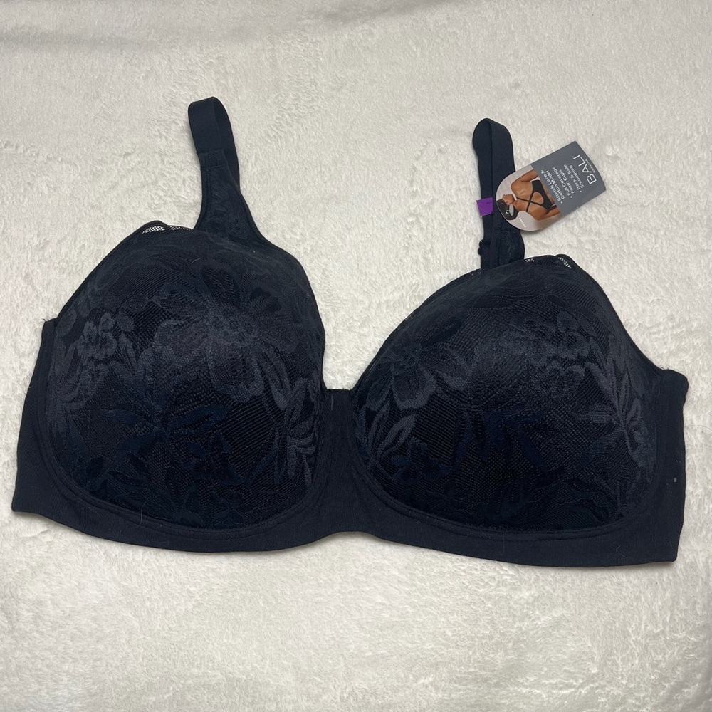 Bali Breathe Black Floral Lace‎ Bra